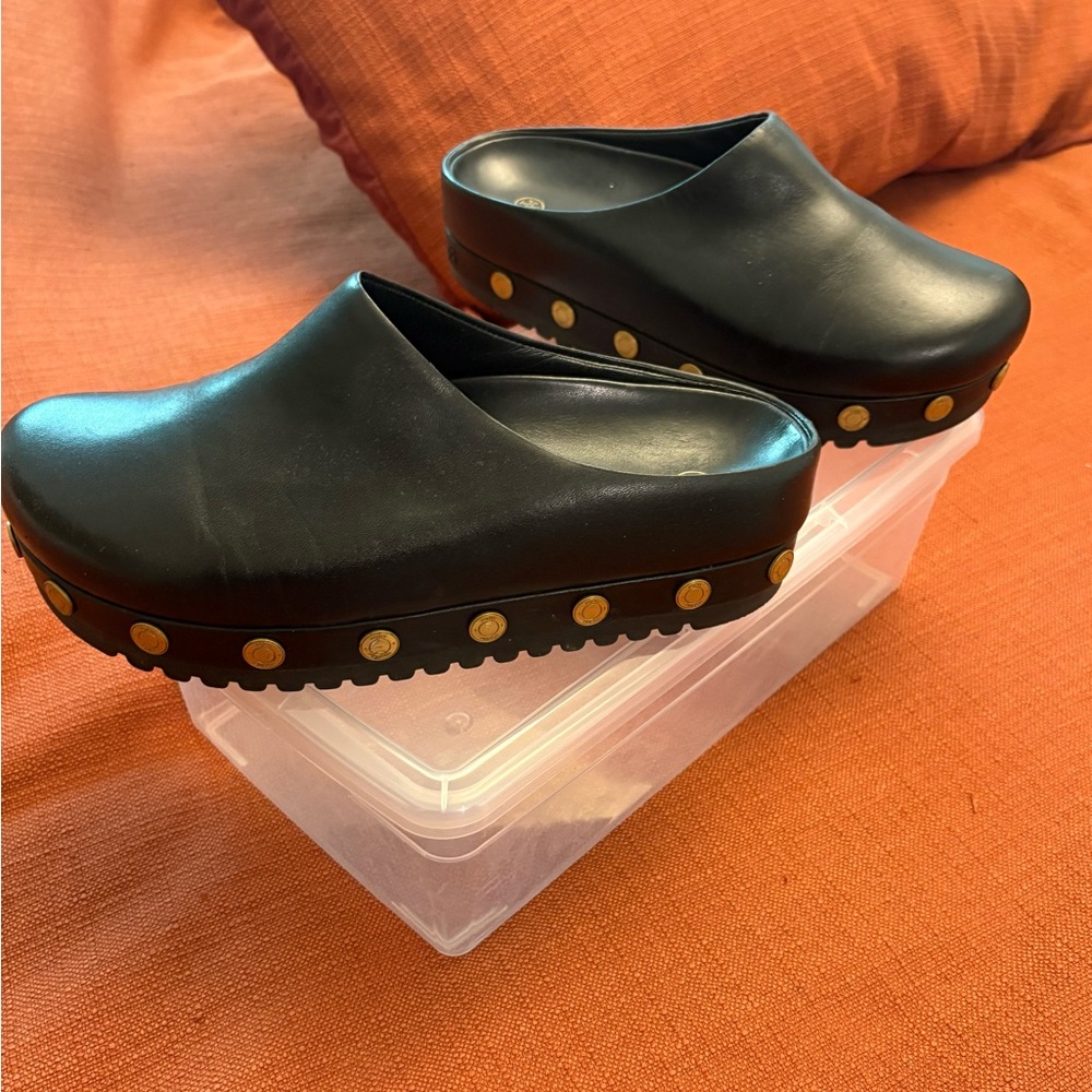 Tory Burch Coin Mules (Excellent Condition)